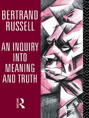 cover image of An Inquiry into Meaning and Truth